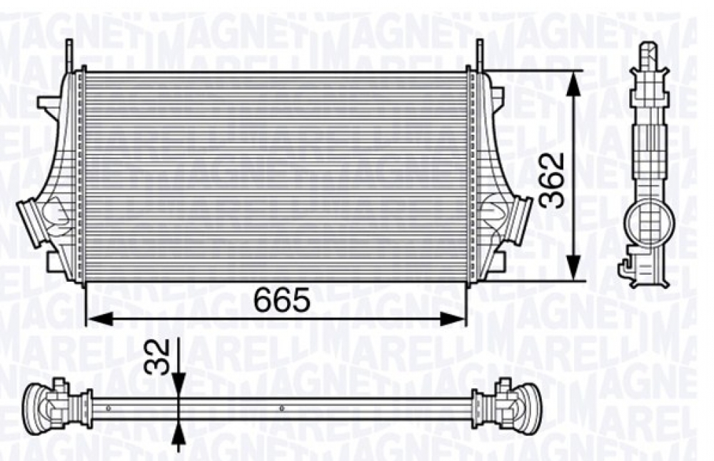Radiator intercooler Opel Insignia producator Magneti Marelli Sistem racire motor Opel Insignia A